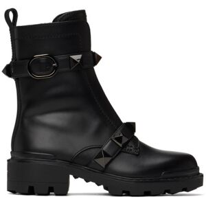 Valentino Garavani Black Roman Stud Boots  - 0NO Nero - Size: IT 38.5 - female