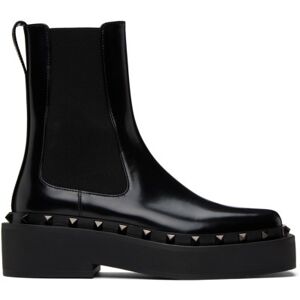 Valentino Garavani Black Rockstud Chelsea Boots  - 0NO Nero - Size: IT 38.5 - female