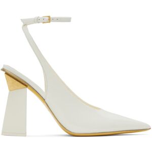 Valentino Garavani Off-White One Stud Hyper Heels  - 098 Ivory - Size: IT 35 - female