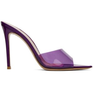 Gianvito Rossi Purple Elle 105 Mules  - Purple+Purple - Size: IT 36.5 - female