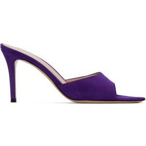 Gianvito Rossi Purple Elle 85 Mules  - Violet - Size: IT 36.5 - female