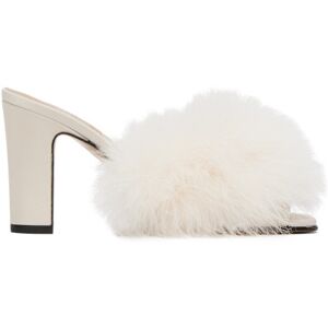 Maison Margiela Off-White Feather Mules  - T2021 Ecru - Size: IT 36 - female