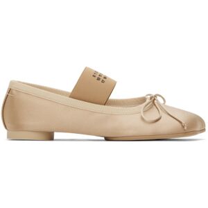 MM6 Maison Margiela Beige Anatomic Ballerina Flats  - T2068 Cuban Sand - Size: IT 41 - female