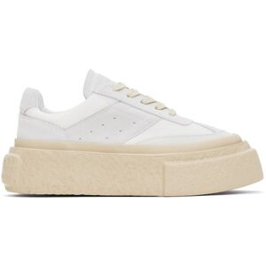 MM6 Maison Margiela White & Gray Crosta London & Mesh Sneakers  - T8055 Dawn Blue - Size: IT 36.5 - female