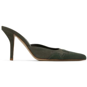 Miaou Green GIABORGHINI Edition June Mules  - 4025 Olive - Khaki - Size: IT 36.5 - female