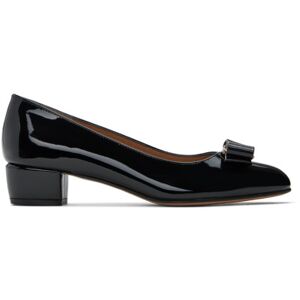 Ferragamo Black Vara Bow Heels  - 216 NERO - Size: US 5 - female