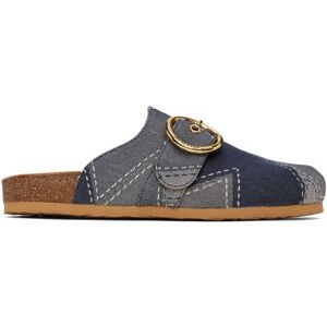 See by Chloé Blue Joei Slippers  - 741 INK/SKY - Size: IT 35 - female