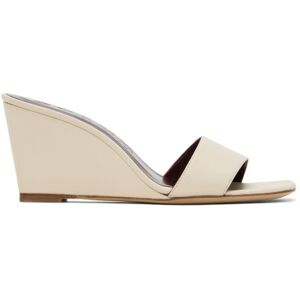 Staud Off-White Billie Wedge Heeled Sandals  - CRM Cream - Size: IT 41 - female