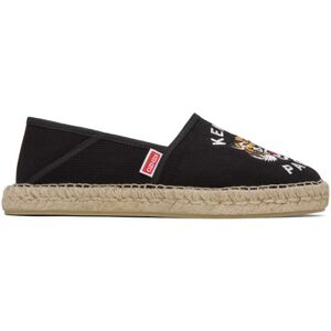 Black Kenzo Paris Embroidered Espadrilles  - Black - Size: IT 35 - female