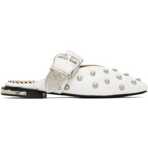 Toga Pulla White Studded Slippers  - WHITE - Size: IT 35 - female