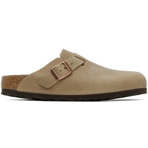 Birkenstock Beige Narrow Boston Loafers  - Tobacco - Size: IT 41 - female