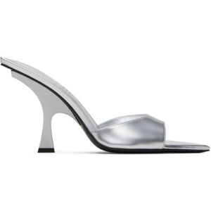 The Attico Silver Ester Mules  - 002 Silver - Size: IT 36.5 - female