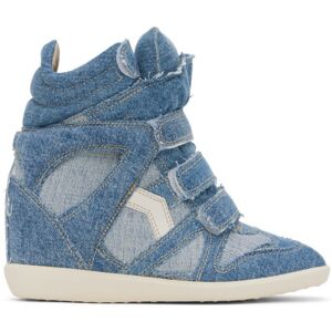 Isabel Marant Blue Bekett Denim Sneakers  - 30LU LIGHT BLUE - Size: FR 36 - female