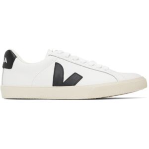 VEJA White & Black Esplar Leather Sneakers  - Extra White/Black - Size: IT 36 - female