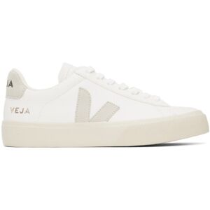VEJA White Campo ChromeFree Leather Sneakers  - Extra White - Size: IT 36 - female