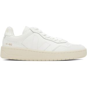 VEJA White V-90 Sneakers  - Extra White - Size: IT 36 - female