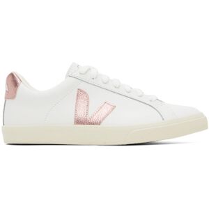 VEJA White Esplar Leather Sneakers  - Extra White/Nacre - Size: IT 37 - female