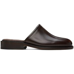 LEMAIRE Brown Square Mules  - BR449 Dark Brown - Size: FR 38 - female