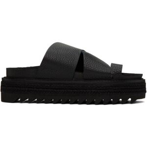 Y's Black Thong Sandals  - 2 Black - Size: 2 - female