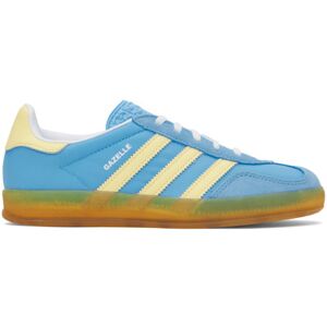 adidas Originals Blue Gazelle Indoor Sneakers  - Blue Burst/Yellow - Size: US 10.5 - female