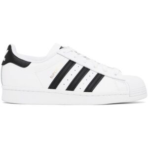 adidas Originals White Superstar Sneakers - Ftwr White/Core Blac - Size: US 9.5 - female