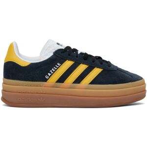 adidas Originals Black Gazelle Bold Sneakers  - Black/Gold/White - Size: US 7.5 - female