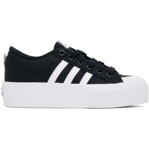 adidas Originals Black & White Nizza Platform Sneakers  - Core Black/White - Size: US 10 - female