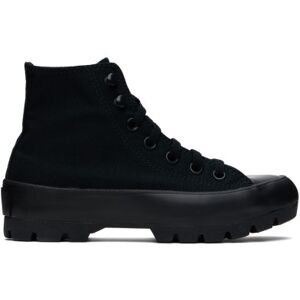 Converse Black Chuck Taylor Lugged High Top Sneakers  - Black/Blk - Size: US 8.5 - female