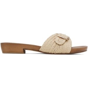 Gabriela Hearst Beige Clover Slide Sandals  - Crm Cream - Size: IT 38 - female