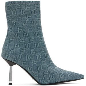 MISBHV Blue Sasha Ankle Boots  - Washed Denim - Size: IT 36 - female