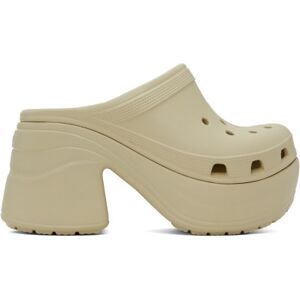 Crocs Off-White Siren Heels  - Bone - Size: US 5 - female