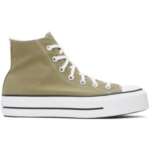 Converse Khaki Chuck Taylor All Star Lift Platform Sneakers  - Mossy Sloth/White/Bl - Size: US 5.5 - female