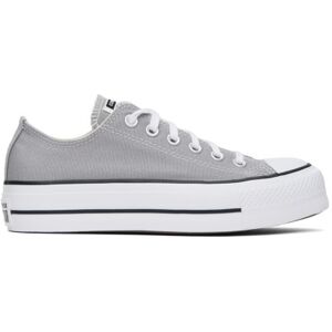 Converse Gray Chuck Taylor All Star Low Top Sneakers  - Totally Neutral/Whit - Size: US 5.5 - female