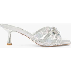 Dune Manor Embellished Mules - Silver-synthetic - Female - Size: EU37