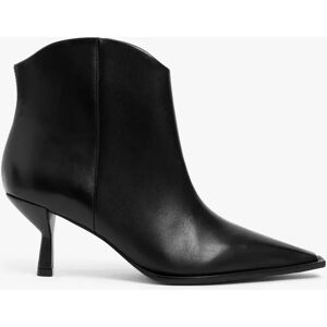 John Lewis Panama Leather Dressy Western Ankle Boots - Latigo Silk Black - Female - Size: 7