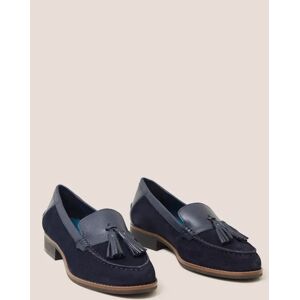 White Stuff Elba Leather And Suede Loafers, Dark navy - Dark Navy - Female - Size: 3.5