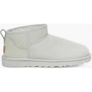 UGG Classic Ultra Mini Sheepskin and Suede Ankle Boots - Goose - Female - Size: 7