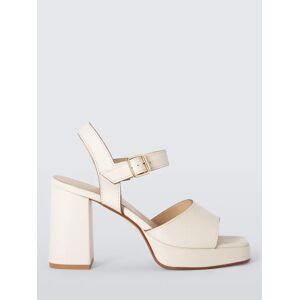 AND/OR Mimie Leather High Heel Platform Sandals, Off White - Conchiglia Shell - Female - Size: 5