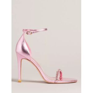 Ted Baker Helenni Leather Stiletto Heel Sandals, Pink - Pink Light - Female - Size: EU37