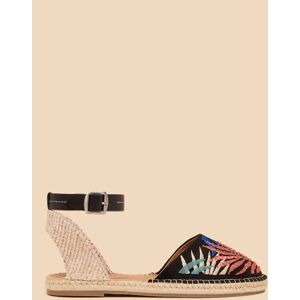 White Stuff Honeysuckle Espadrilles, Black/Multi - Black/Multi - Female - Size: 4