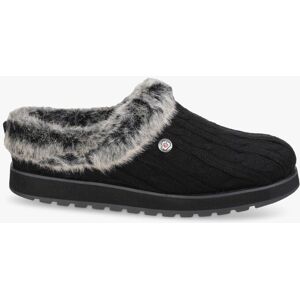 Skechers Keepsakes Ice Angel Mule Slippers - Black - Female - Size: 5