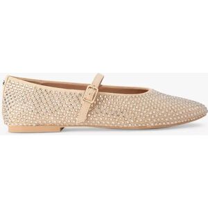 Carvela Cabaret Embellished Ballet Flats - Natural Beige - Female - Size: 4