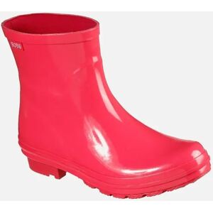 Women's Skechers Womens Rain Check Neon Puddles Wellington Boots - Pink - Size: 8