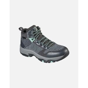 Women's Skechers Womens Trego Hiking Walking Lace Up Boots - Grey - Size: 3