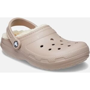 Women's Crocs Womens Classic Lined Clog Sandals (Mushroom) - Tan - Size: M5/W6