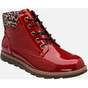 Lotus Women's Lexis Womens Ankle Boots - Red Patent Leo Syn - Size: 5