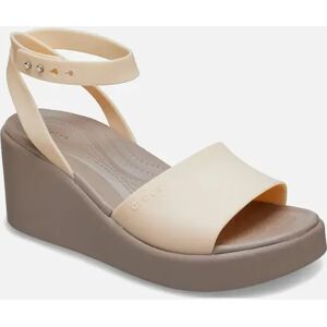 Crocs Women's Brooklyn Wedge Womens Sandals - Shitake Synth - Size: 4