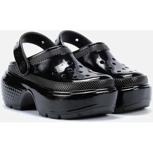 Women's Crocs Stomp High Shine Black Clogs - Size: UK 3 / eu 34-35 / us 5