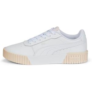 Women Carina 2.0 Sneakers, Puma White-Puma White-Puma Team Gold-Puma Black, 6 UK