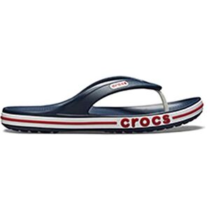 Crocs Unisex Bayaband Flip Flop, Navy/Pepper, 8 UK